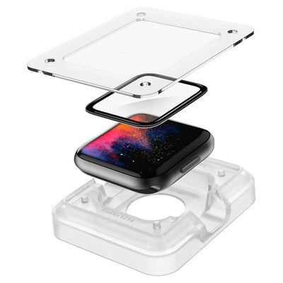 Folie Protecție Spigen ProFlex “EZ FIT” Hybrid Glass pentru Apple Watch 4/5/6/SE (44MM)