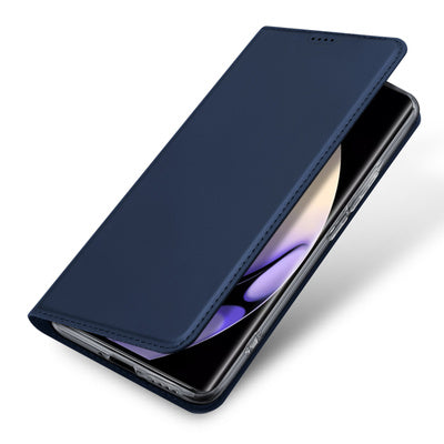 Husa Dux Ducis Skin Pro pentru Realme 10 Pro+ Flip Cover Card Wallet Stand Blue