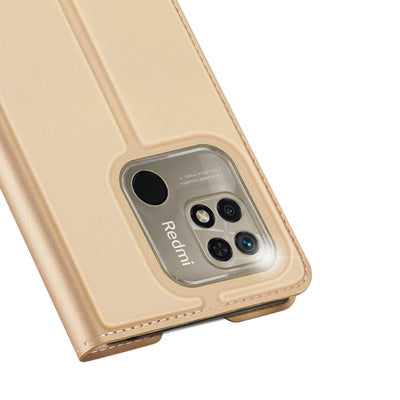 Husa Dux Ducis Skin Pro Flip Case pentru Xiaomi Redmi 10C Gold
