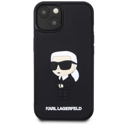 Husă Karl Lagerfeld Ikonik 3D pentru iPhone 14 (6.1"), Negru