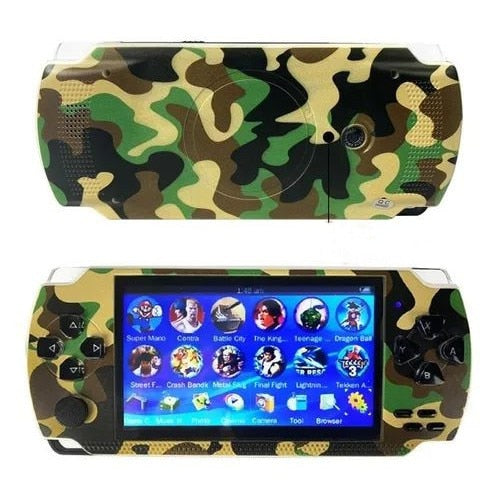 Consolă de jocuri portabilă – 300 de jocuri incluse, memorie 2 GB, ecran 4,3 inci, Army