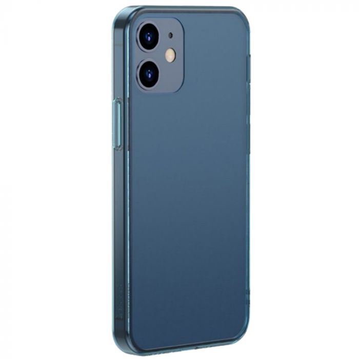 Baseus Frosted Glass Protective Case pentru iPhone 12 Mini - Albastru