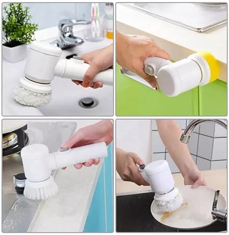 Scrubber Electric cu Încărcare USB 5 în 1 - Magic Brush