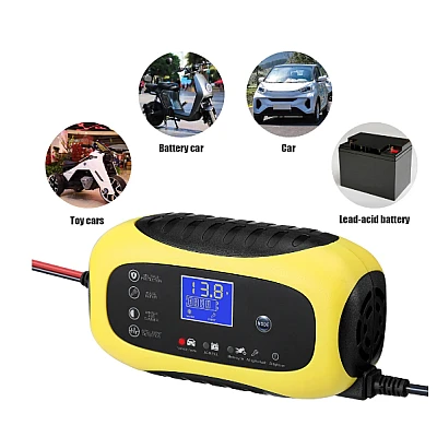 Încărcător de Baterie Auto 12V 8A – Compact, Eficient și Sigur