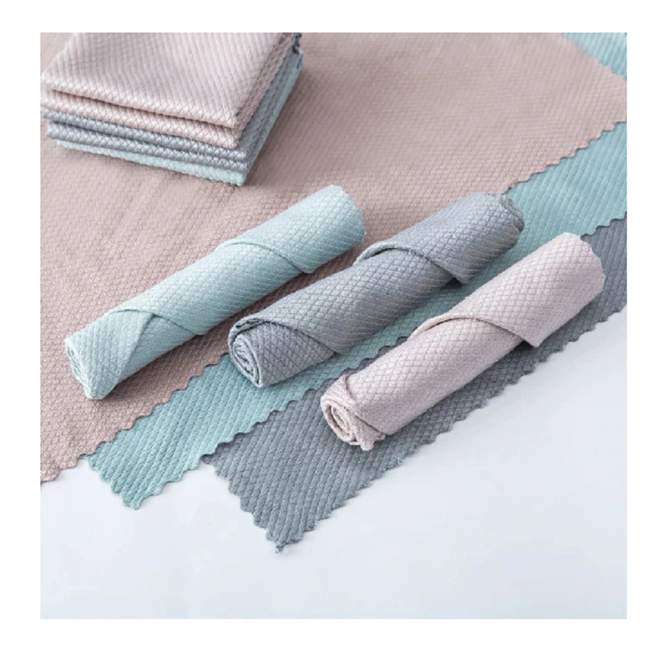 Set 10 Lavete Microfibra 30 x 30 cm