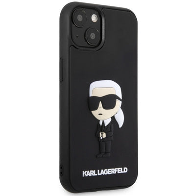 Husă Karl Lagerfeld Ikonik 3D pentru iPhone 14 (6.1"), Negru