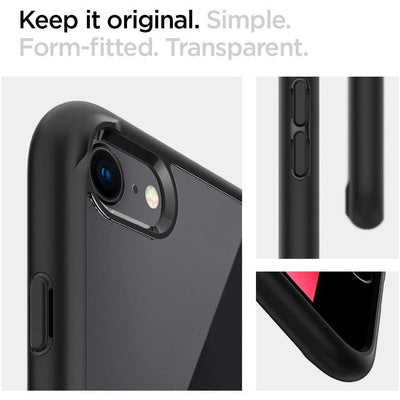 Husă Spigen Ultra Hybrid pentru iPhone 7/8/SE (2020/2022), Negru