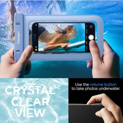 Spigen Aqua Shield A601 Husă Waterproof IPX8 (2 bucăți) - Albastru Deschis