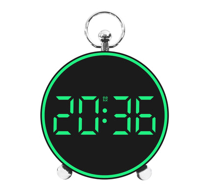 Ceas Deșteptător Digital LED 4.4" cu Afișaj Color, Comandă Vocală și Alarme Personalizabile