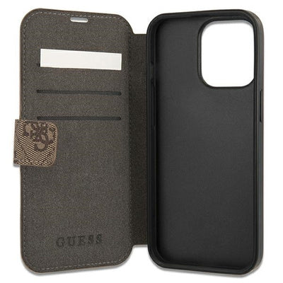 Husa Guess 4G Big Metal Logo pentru iPhone 13 Pro / 13 6.1" - Brown