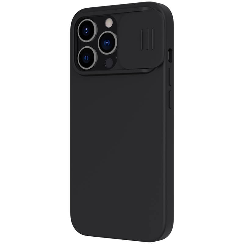 Husă Nillkin CamShield Silky Silicone pentru iPhone 13 Pro - Negru