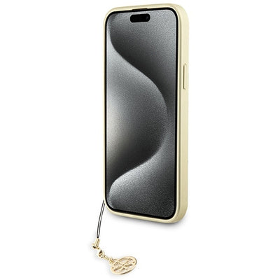 Husă Guess Hardcase pentru iPhone 15 Plus 6.7" - Brown/Brown, Colecția 4G Charms