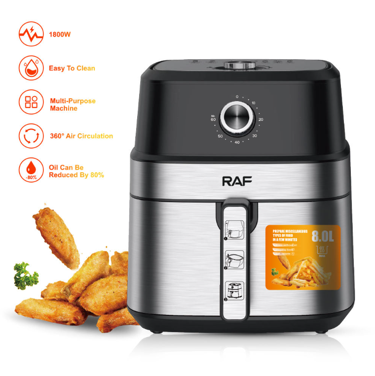 Friteuza fara Ulei Air Fryer RAF R.5319, 1800W, Capacitate 6.5 Litri