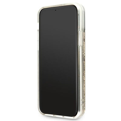 Husă Guess Glitter Charms pentru iPhone 11 Pro, Auriu