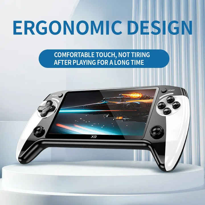 Retro Gaming Console X9 – Consolă Portabilă cu Ecran HD de 6.5 inch