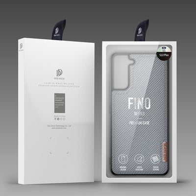 Dux Ducis Fino Case - Nylon pentru Samsung Galaxy S22/S22 Plus - Gri