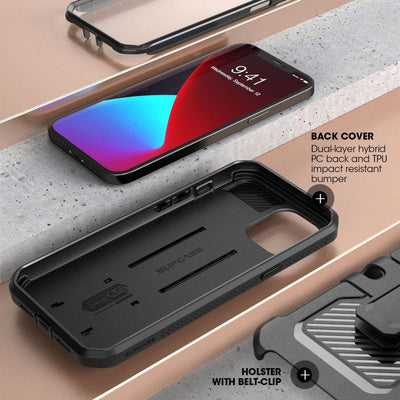 Supcase Unicorn Beetle Pro Case pentru iPhone 12/12 Pro - Negru