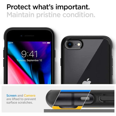 Husă Spigen Ultra Hybrid pentru iPhone 7/8/SE (2020/2022), Negru