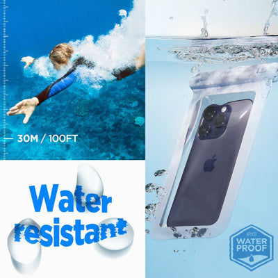 Spigen Aqua Shield A601 Husă Waterproof IPX8 (2 bucăți) - Albastru Deschis