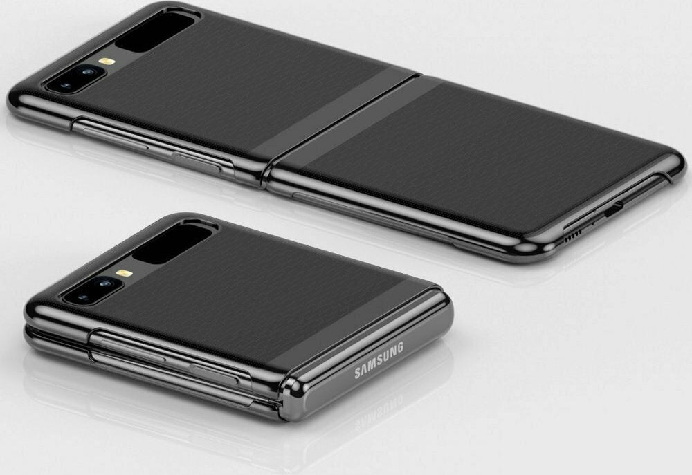 Husă iCarer Plating Case Hard pentru Samsung Galaxy Z Flip - negru