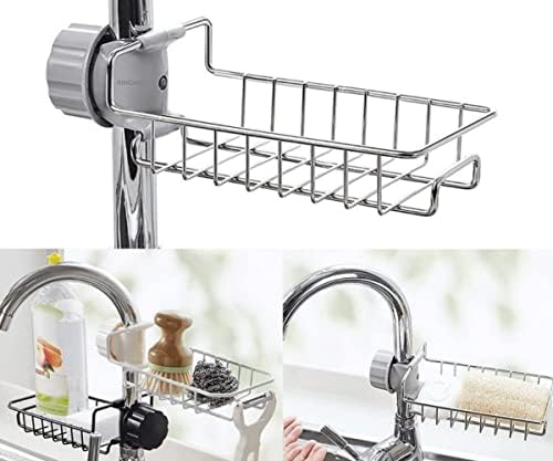 Organizator pentru Bucătărie PUJI – Raft Detasabil din Oțel Inoxidabil, Design Groșat