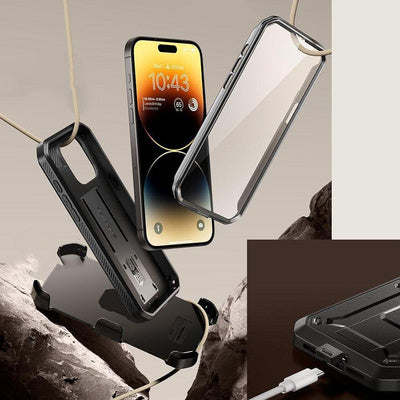 Husa Supcase Unicorn Beetle Pro pentru iPhone 15 Pro, Black