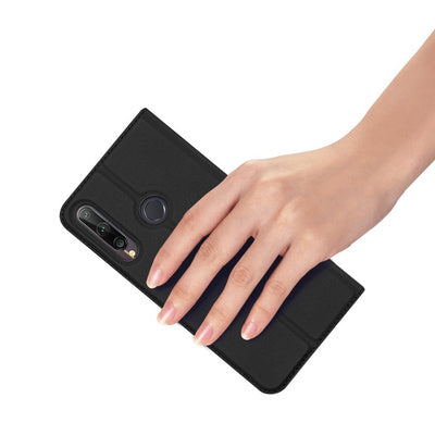 Husa DUX DUCIS Skin Pro Bookcase pentru Huawei P40 Lite E - Negru