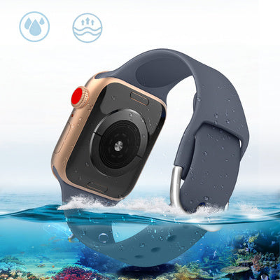 Curea din Silicon APS pentru Apple Watch Ultra / SE / Series 2-9, 49/45/44/42mm, Negru