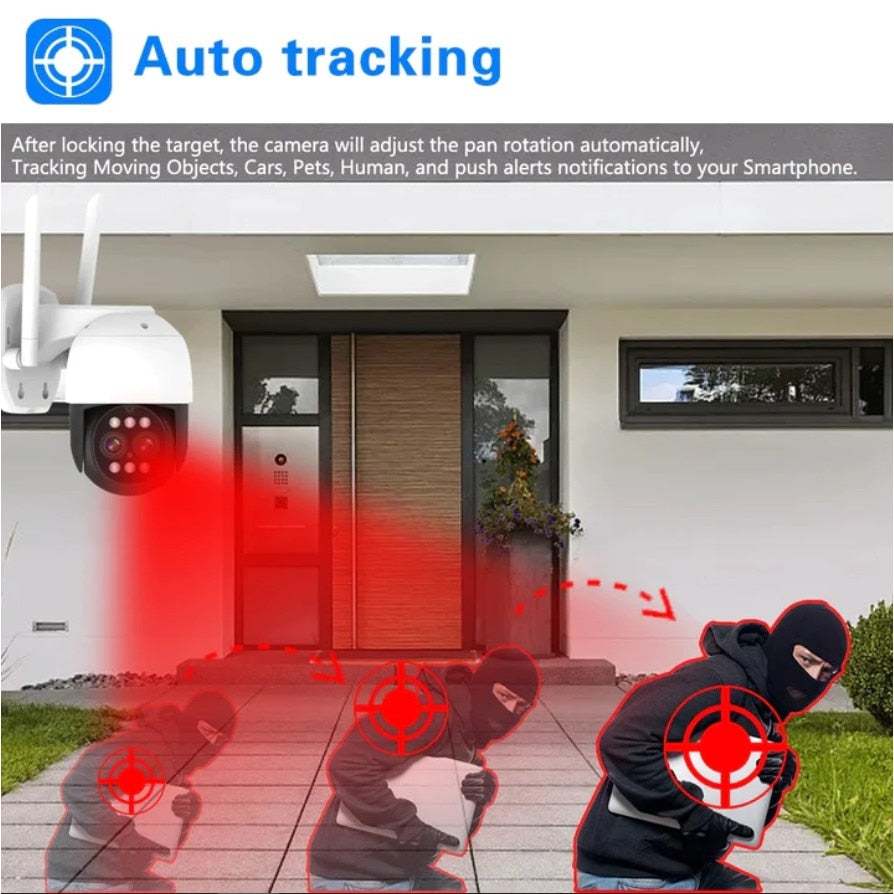 Camera Dublă Wireless JORTAN HD JT-8186XM - Supraveghere Avansată cu Rotire 355° și Zoom Digital X10