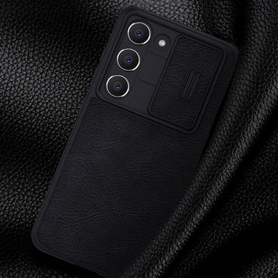 Husă Nillkin Qin Leather Pro pentru Samsung Galaxy S23+ - Negru