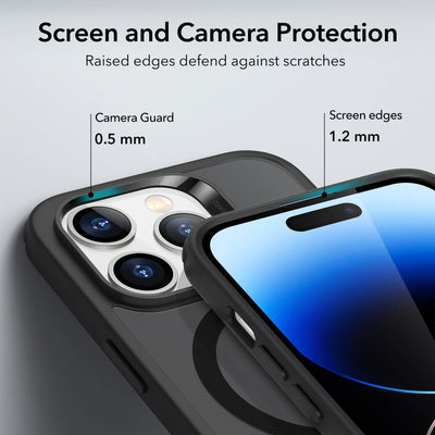 Husa ESR Classic Hybrid HaloLock pentru iPhone 14 Pro - Frosted Black