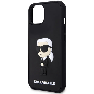 Husă Karl Lagerfeld Ikonik 3D pentru iPhone 14 (6.1"), Negru