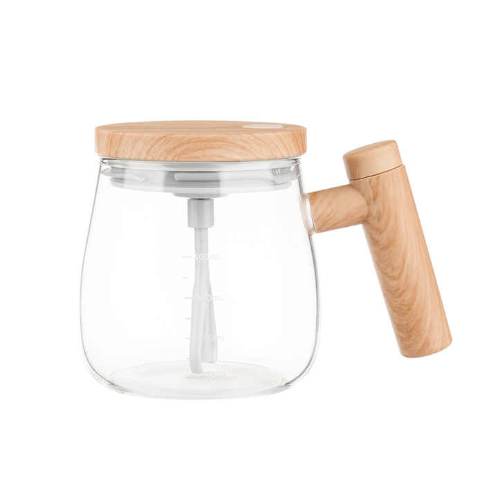 Cană Electrică gradată cu Amestecare Automată – Borosilicat de Înaltă Calitate, 400ml, USB