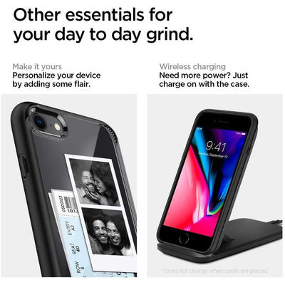 Husă Spigen Ultra Hybrid pentru iPhone 7/8/SE (2020/2022), Negru