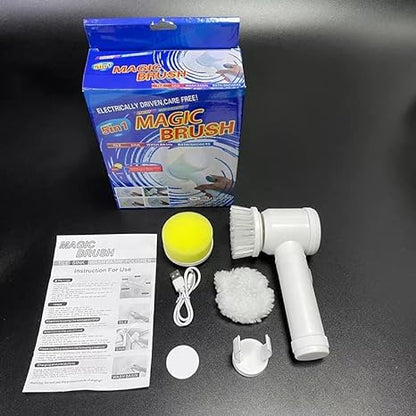 Scrubber Electric cu Încărcare USB 5 în 1 - Magic Brush