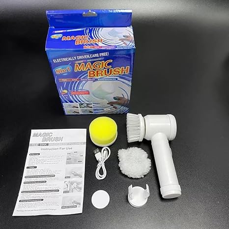 Scrubber Electric cu Încărcare USB 5 în 1 - Magic Brush