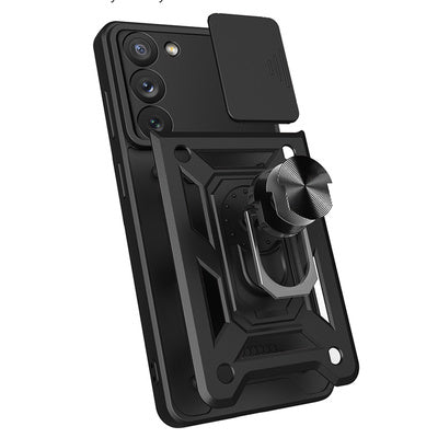 Husa Hybrid Armor Camshield pentru Samsung Galaxy A34 5G - Albastru