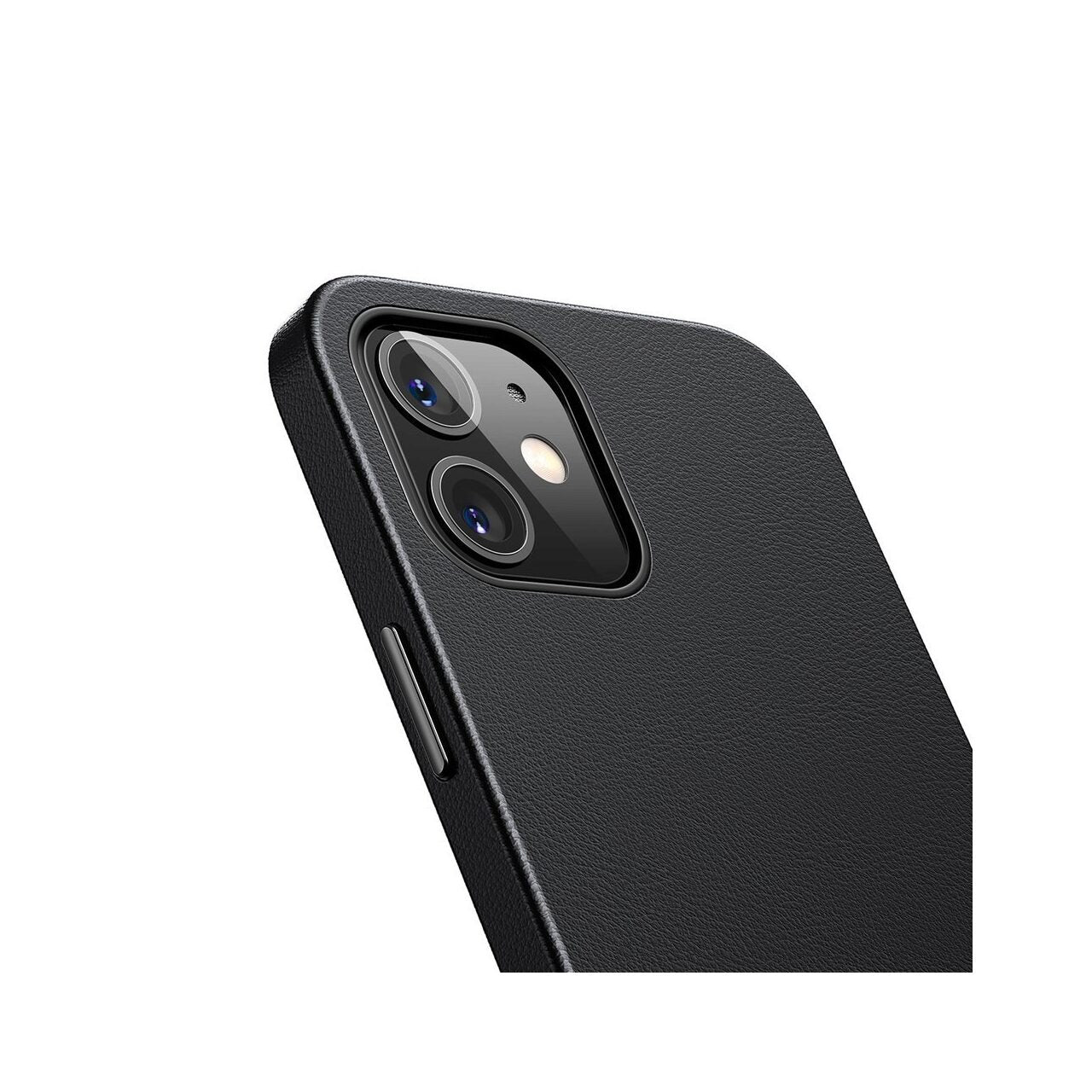 Husa din Piele Eco Baseus Magnetic pentru iPhone 12 Mini 5.4" - Negru