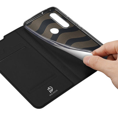 Husa DUX DUCIS Skin Pro Bookcase pentru Huawei P40 Lite E - Negru