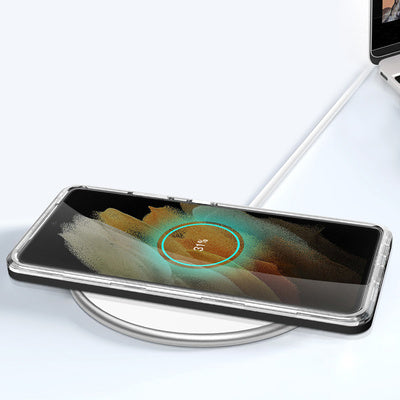 Husa Clear 3in1 pentru Samsung Galaxy S23 Ultra, Silicone cu Cadru Negru
