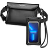 Set Spigen Aqua Shield A621: Borsetă Impermeabilă + Husă Plutitoare pentru Telefon - Negru