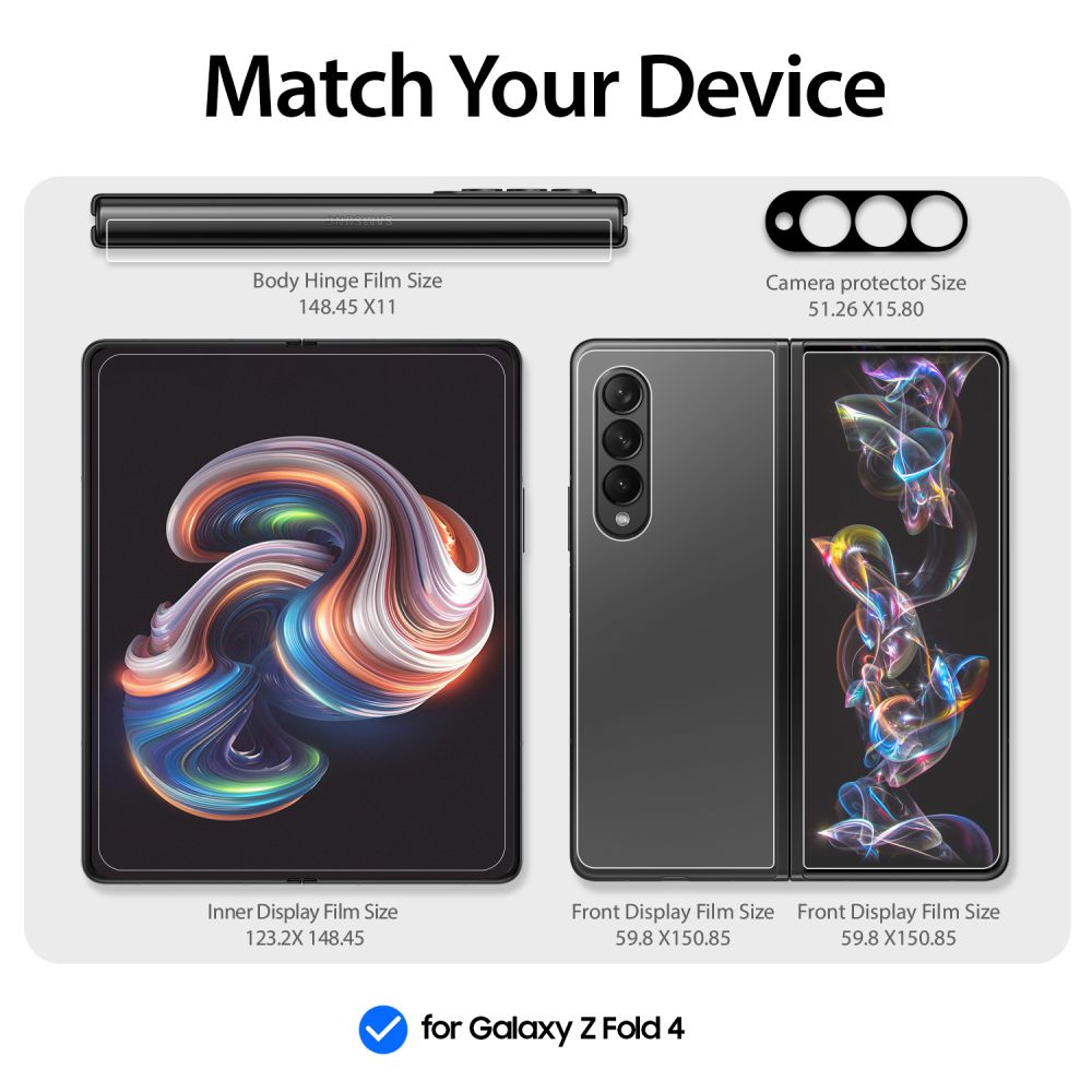 Set Folie Ecran și Protecție Cameră TPU Whitestone Premium Film pentru Samsung Galaxy Z Fold 4 5G