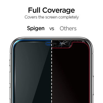 Folie Protecție Tempered Spigen ALM Glass FC pentru iPhone 11 - Negru