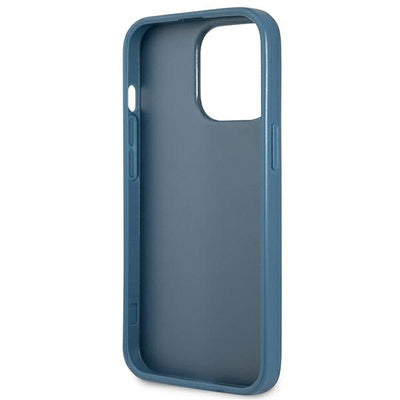 Husă Guess 4G Triangle Logo cu Slot pentru Card pentru iPhone 13 Pro Max (6.7"), Albastru