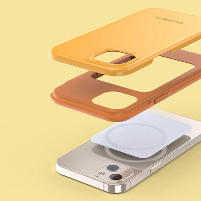 Husă Choetech MFM Anti-Drop pentru iPhone 13, Compatibilă cu MagSafe, Portocaliu