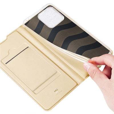 Husa Dux Ducis Skin Pro Flip Case pentru Xiaomi Redmi 10C Gold