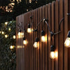 Ghirlandă Luminoasă pentru Grădină 10m, Lumina Caldă (3000 K), Protecție IP44, 10 Becuri LED Exterioare