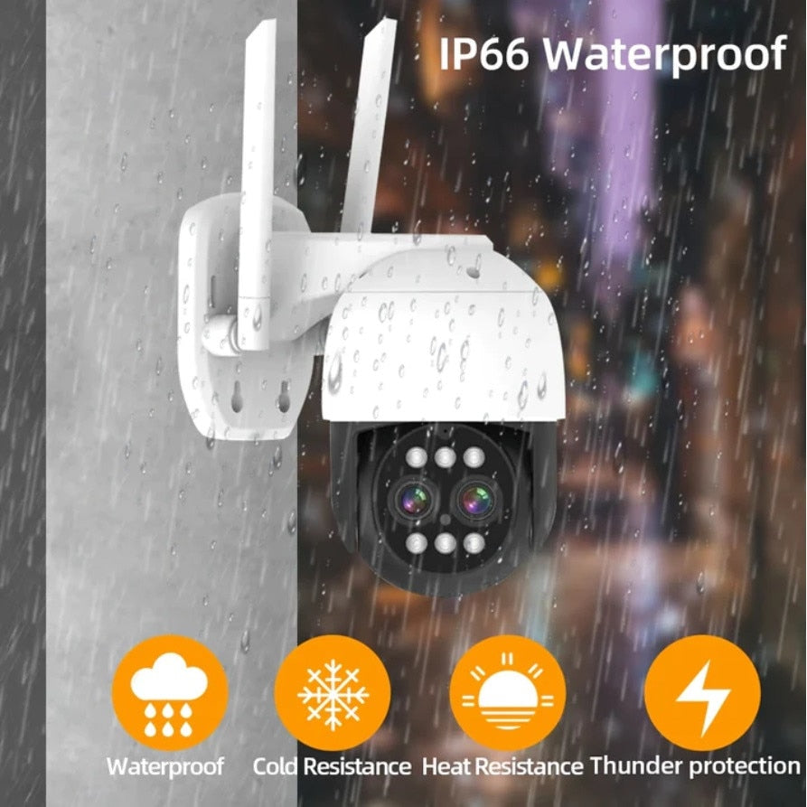 Camera Dublă Wireless JORTAN HD JT-8186XM - Supraveghere Avansată cu Rotire 355° și Zoom Digital X10