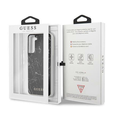 Husa Guess Hardcase Marble pentru Samsung Galaxy S21+ - Negru