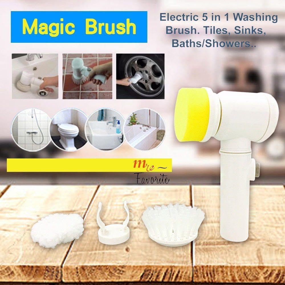 Scrubber Electric cu Încărcare USB 5 în 1 - Magic Brush